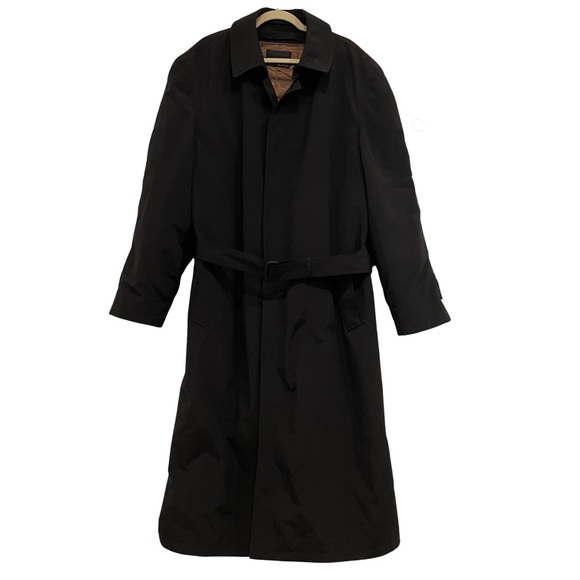 bill blass Other - NWT Bill Blass 3000 | Men's 48 Long Black Trench Coat Warm Zipped Layer Vintage